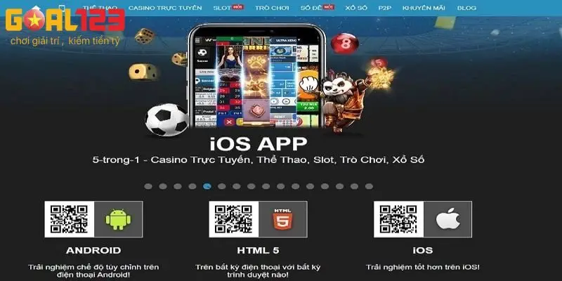 Quy trình các bước tải app GOAL123 nhanh gọn trên IOS và Android